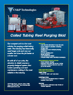 CSPCoiledTubingSkid Coiled Tubing Reel Purging Skid
