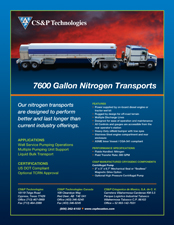 7600 Nitrogen Transport Trailer