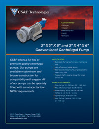Centrifugal Pump Series: 2” x 3” x 6” and 2” x 4” x 6” Centrifugal Pump Series: 2” x 3” x 6” and 2” x 4” x 6”
