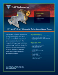 CSPMagneticDriveCentrifugalPump15x25x10-200x259 Magnetic Drive Centrifugal Pump: 1.5″ x 2.5″ x 10″