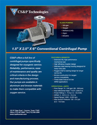 Centrifugal Pump Series: 1.5” x 2.5” x 6” Centrifugal Pump Series: 1.5” x 2.5” x 6”