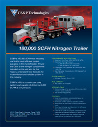 HEAT RECOVERY NITROGEN PUMPING UNIT - 180,000 trailer HEAT RECOVERY NITROGEN PUMPING UNIT - 180,000 trailer